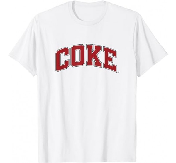 Coca Cola Coke High School Font Varsity Style Classic Logo T-Shirt Coca Cola Coke High School Font Varsity Style Classic Logo T-Shirt